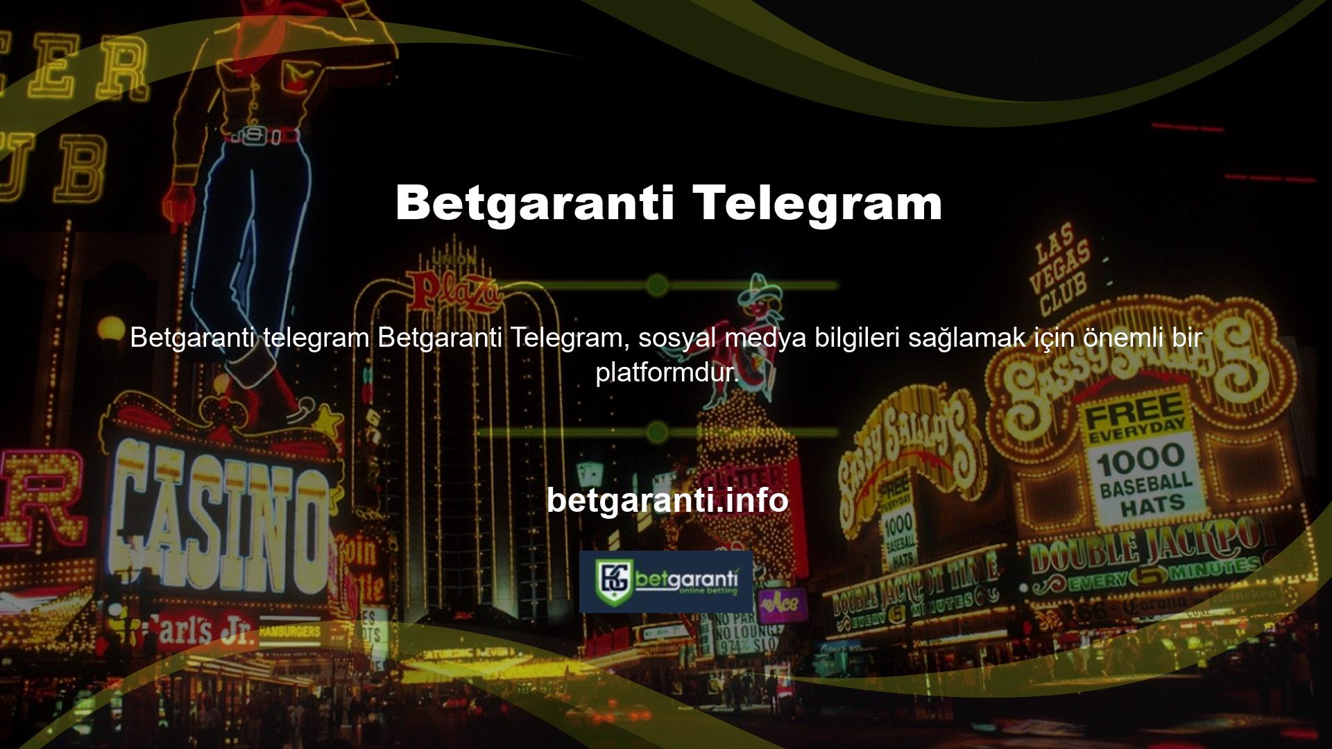 Online casino siteleri hakkında bilgi almak ve site operatörleri ile iletişim kurmak için Telegram uygulamasını kullanabilirsiniz