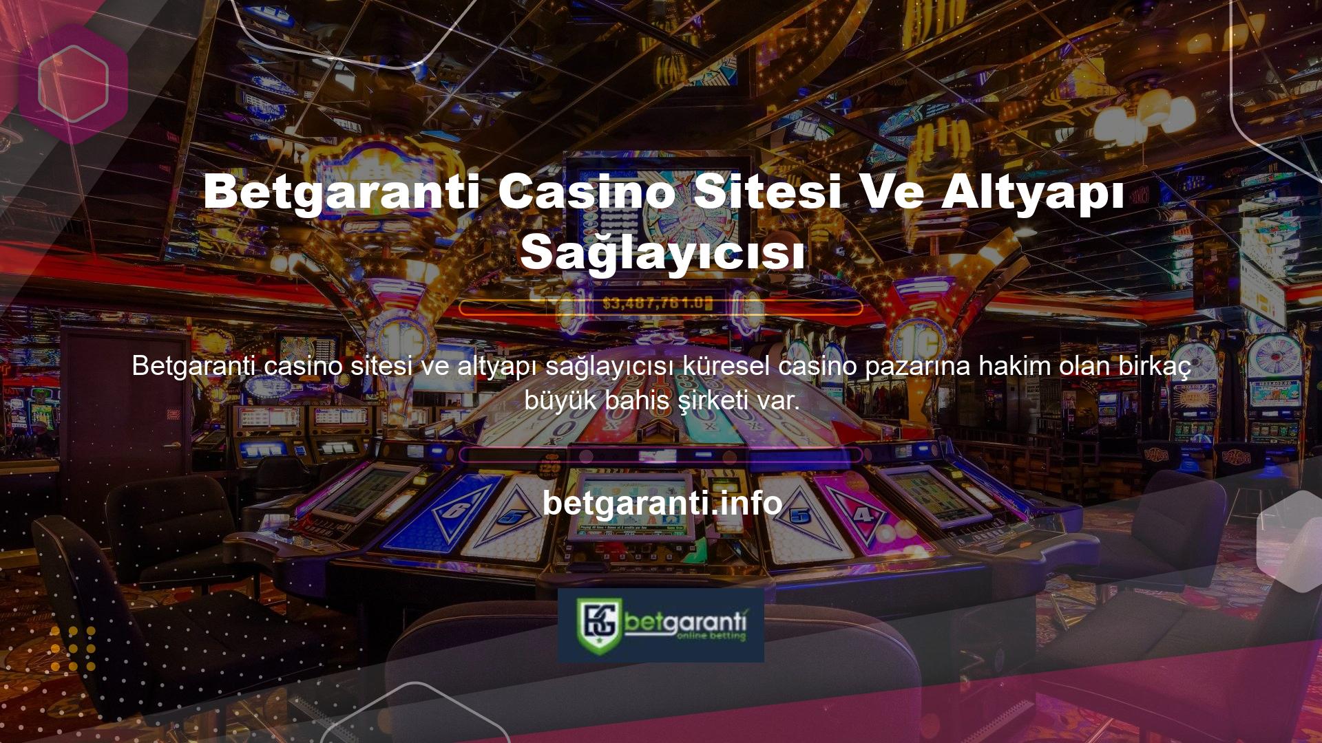 İlgili ücretler bu ofisler tarafından belirlenir ve altyapı sağlayıcı bu katsayıları anlaşmalı Betgaranti casino sitelerine ve altyapı sağlayıcı lokasyonlarına dağıtır