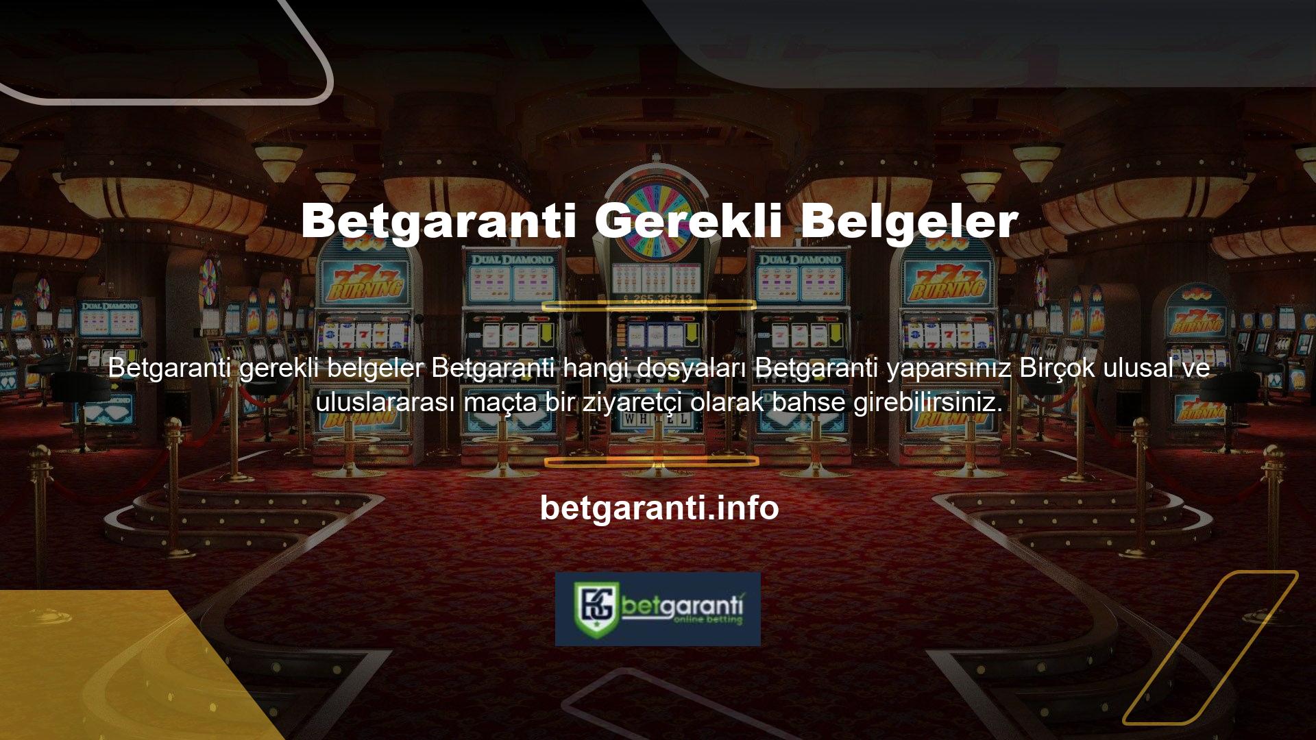 Site, sahip oldukları bahislere bahis koymanızı sağlar
